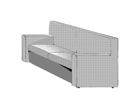 一点透視図法でソファを描きます 専門学校デジタルアーツ仙台